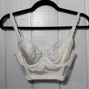 Vintage Victoria’s Secret Floral Lace Longline Bra